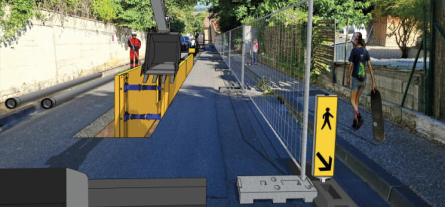 Travaux en centre ville, circulation perturbée