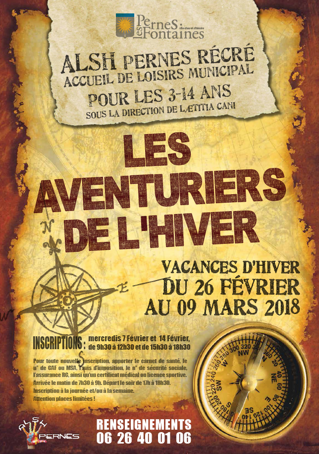 ALSH Pernes Récré : vacances d'hiver