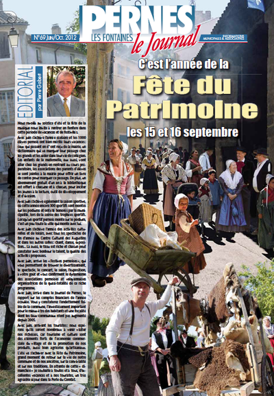 Le journal de Pernes N° 69 - juin à octobre 2012