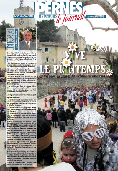 Le journal de Pernes N° 72 - mars à juin 2013