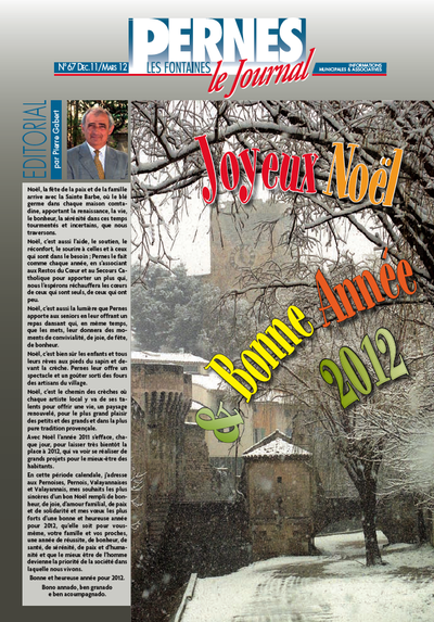 Le journal de Pernes N° 67 - décembre 2011 à mars 2012