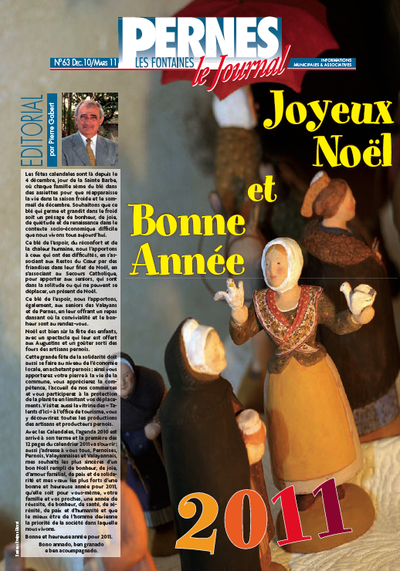 Le journal de Pernes N° 63 - déc 2010 à mars 2011